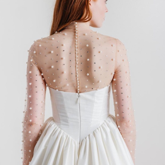 By Watters 'Rosehip' Beaded Body Suit in Nude (NWT) - Picture 6 of 11